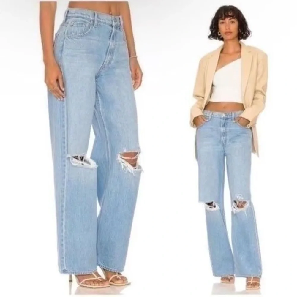 MOTHER SNACKS! Fun Dip Puddle Jean High Waisted Denim  Color: Lost of Nibbles